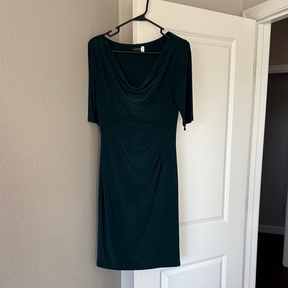 Ralph Lauren Dark Teal Midi Dress